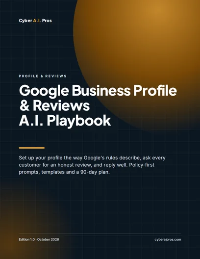Cover of Google Business Profile & Reviews A.I. Playbook